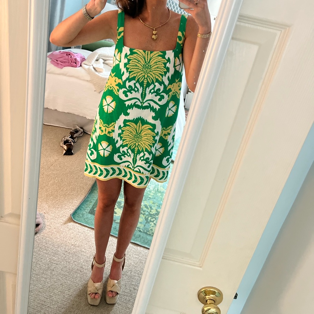 Antonio Melani Giulia Printed Linen Mini Dress